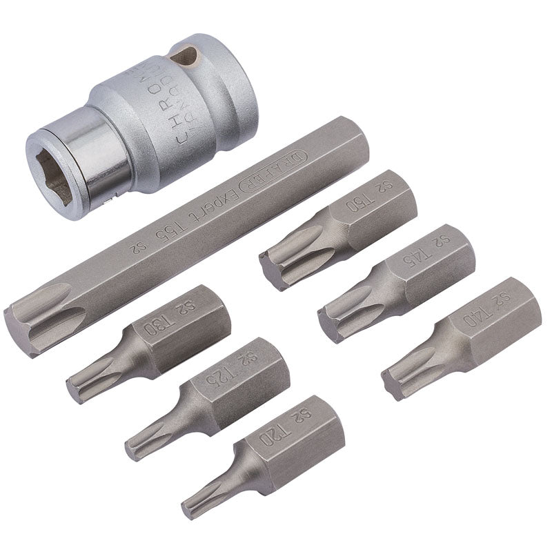 Draper 1/2" Square Drive Draper TX-STAR® Bit Set (8 Piece)