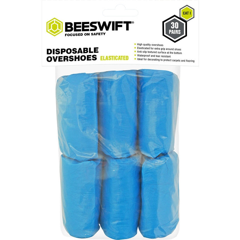 Bsafe Disposable Over Shoe 30 Pack Blue
