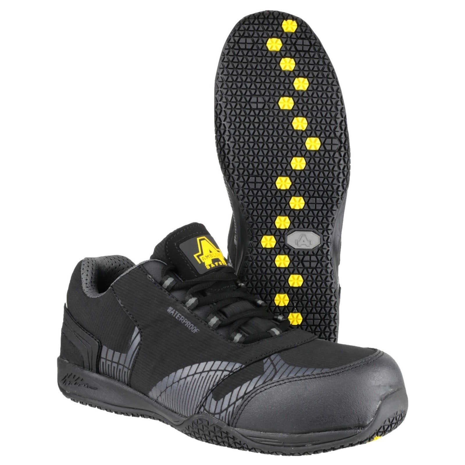 Amblers Safety Waterproof Metal Free Non Leather Safety Trainers